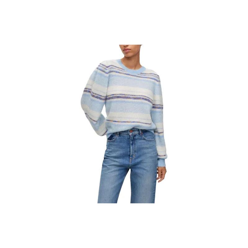 Boss Stripe pattern Crew neck Sweatshirt-2