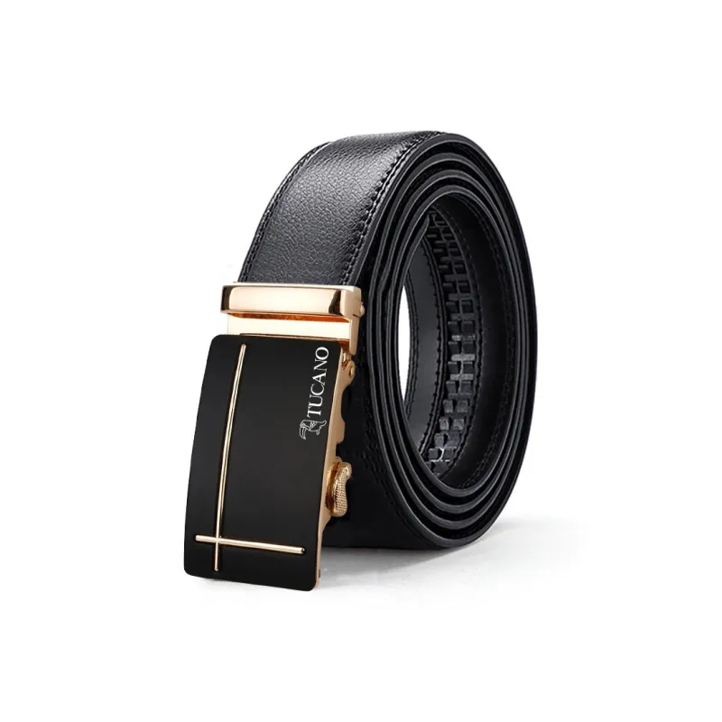 TUCANO Split Cow Leather Cow Split Leather Belts Men's Width 3.5cm-0
