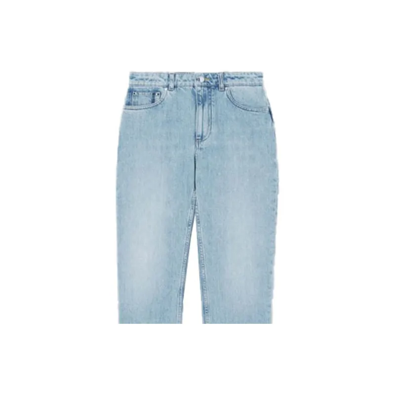 Burberry Pocket Detail Straight Leg Jeans Blue-4