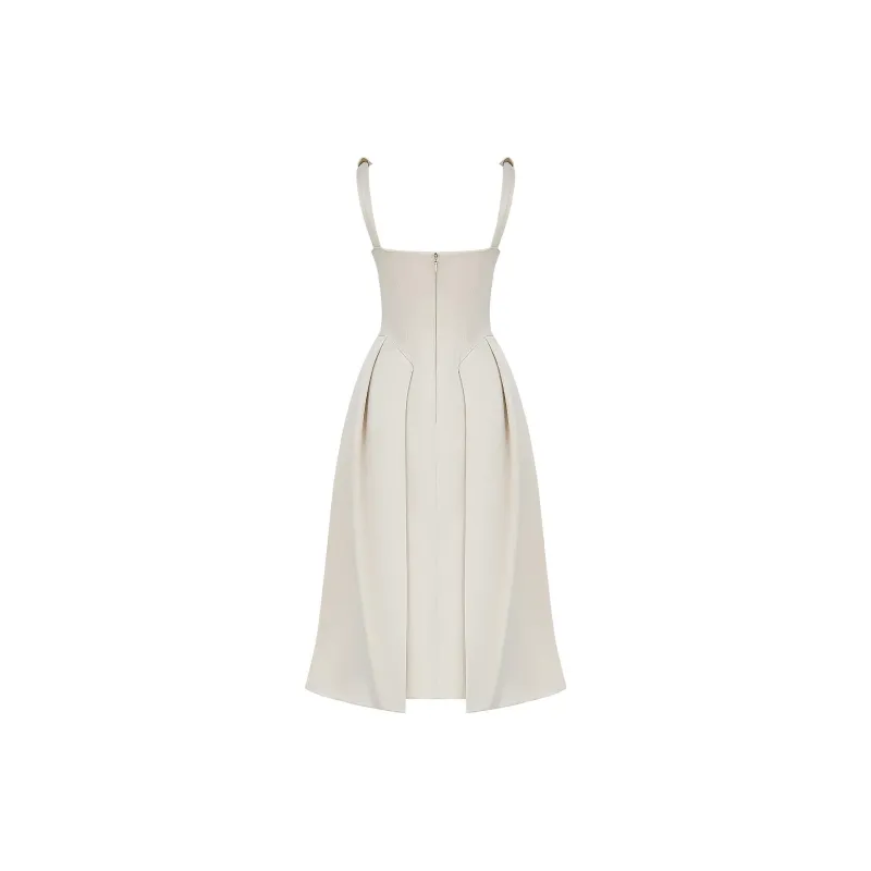 HOUSE OF CB Paloma Slip Dresses Women's CREAM/Cream-7