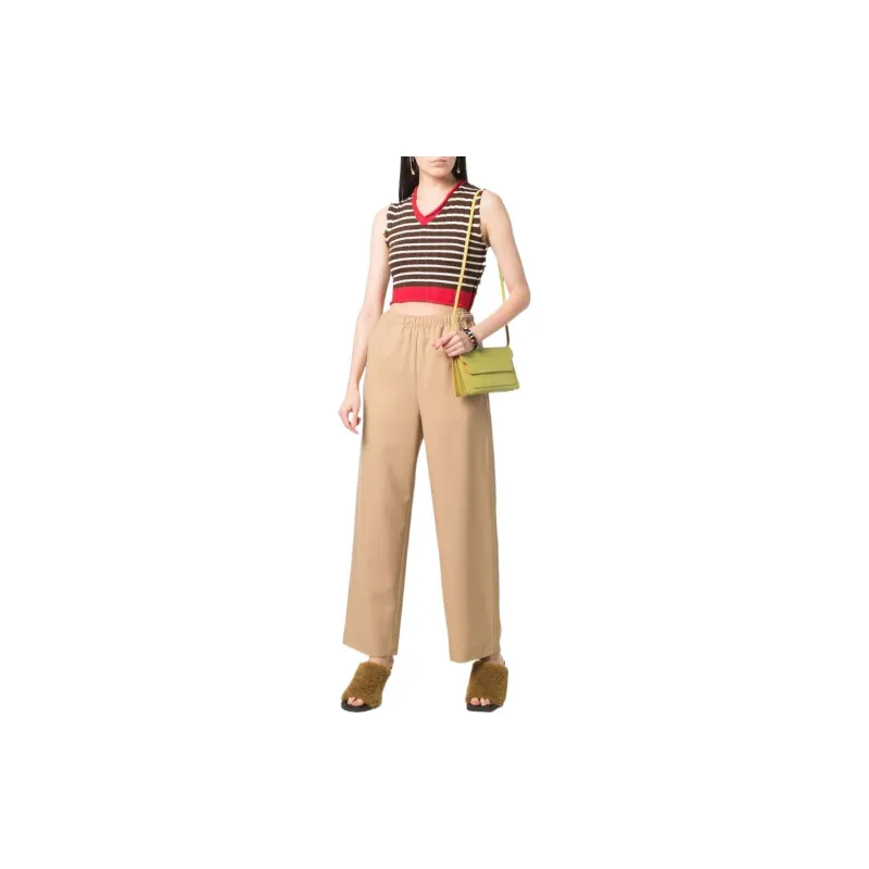 MARNI Knitted Sweatpants Women's Khaki-1