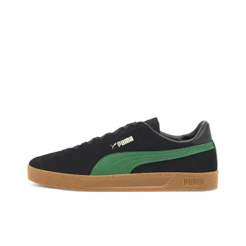 PUMA Club Anti Slip Wear Resistant Low Top Skateboard Shoes Men's Black Green