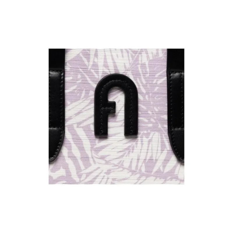 Furla Kenzia With Cow Leather Tote Bag, Shopping Bag, Shoulder Bag, Handbag Women's Purple-4
