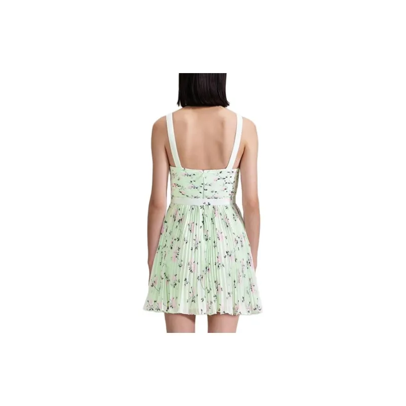 Self portrait Floral Chiffon Minidress-3
