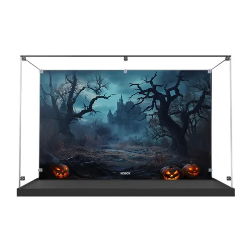KGBOX Building Block 21351 Disney Tim Burton's Christmas Nightmare Acrylic Display Case Model Accessories