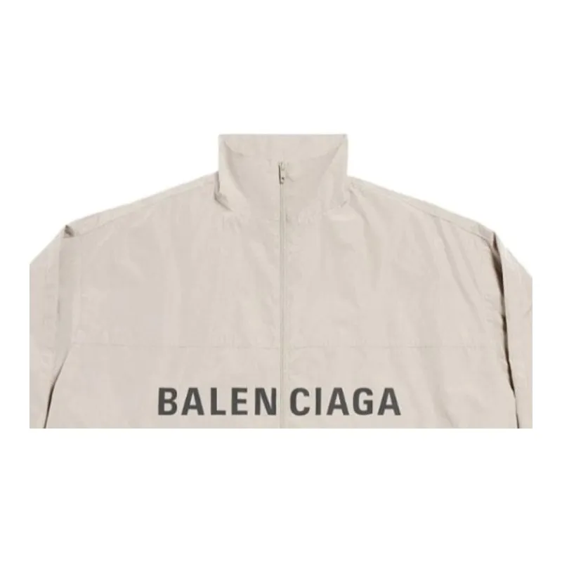 Balenciaga Logo Zip Up Jacket-5