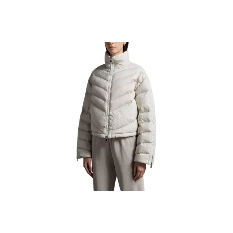 Moncler Down Jackets Women's Light Gray-1