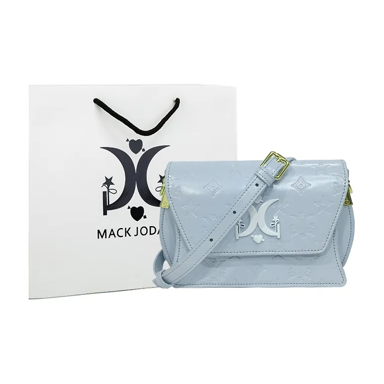 MACK JODAER Microfiber Synthetic Leather Shoulder Bag Regular Women's Blue-0