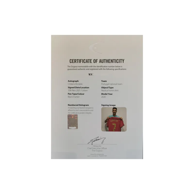Huayitaojin Portugal National Team Fan Edition Jersey TheDugout Official Contracted Company Certificate Unisex-3