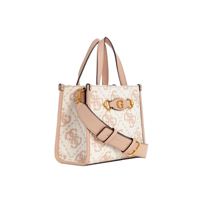 GUESS Polyester Tote Bag Shopping Bag Shoulder Bag Crossbody Bag Handbag Mini Women's Light Beige-1