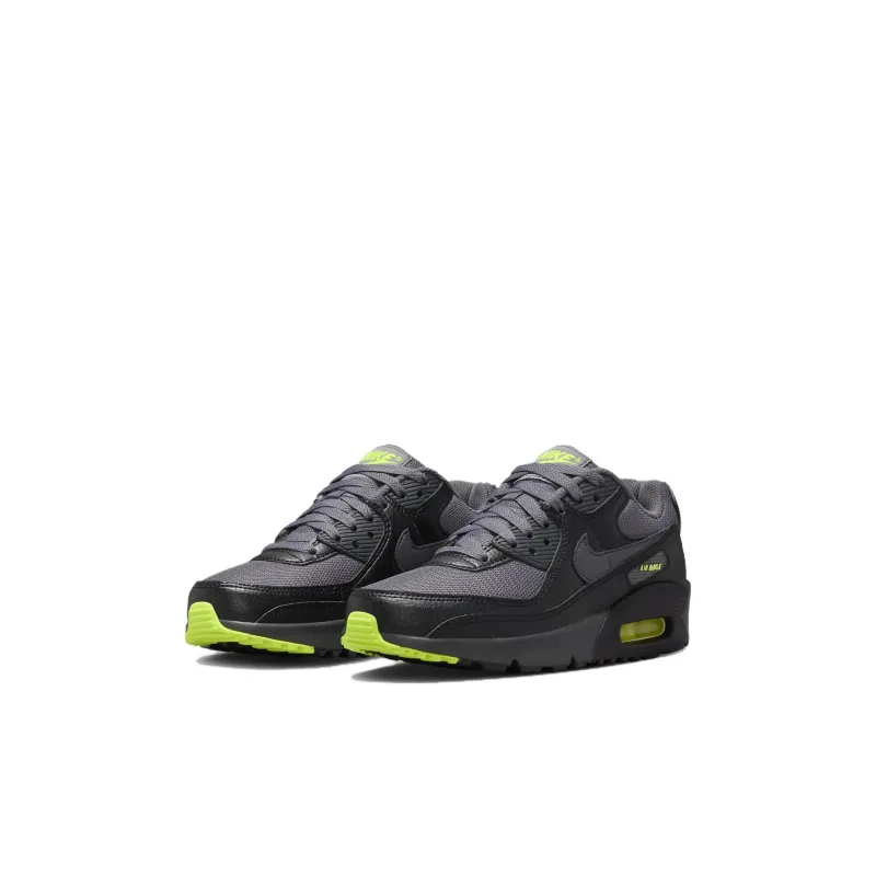 Nike Air Max 90 Anti Slip Wear Resistant Kids Lifestyle Shoes Black Gray Kids'-2