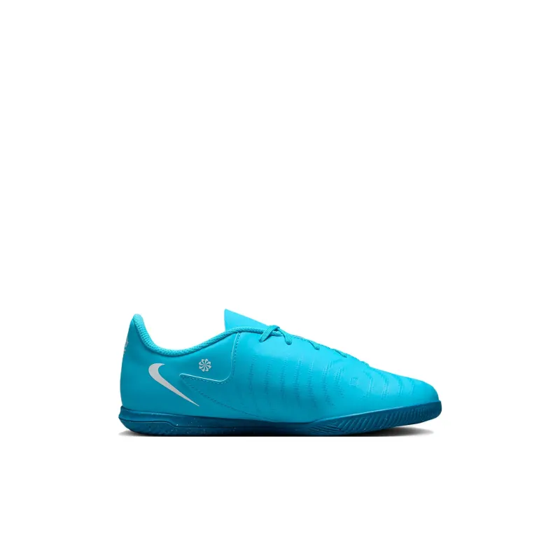 Nike Jr. Phantom GX 2 Club Slip Resistant, Abrasion Resistant, Lightweight Low Top Kids' Soccer Shoes Blue White Kids'-1