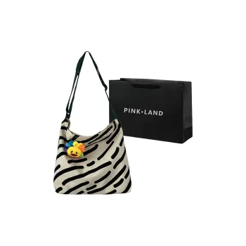PINK·LAND Canvas Bag Handbags Shoulder Bags Medium Size Women's The Line Crossbody Is Worn With Sunflowers