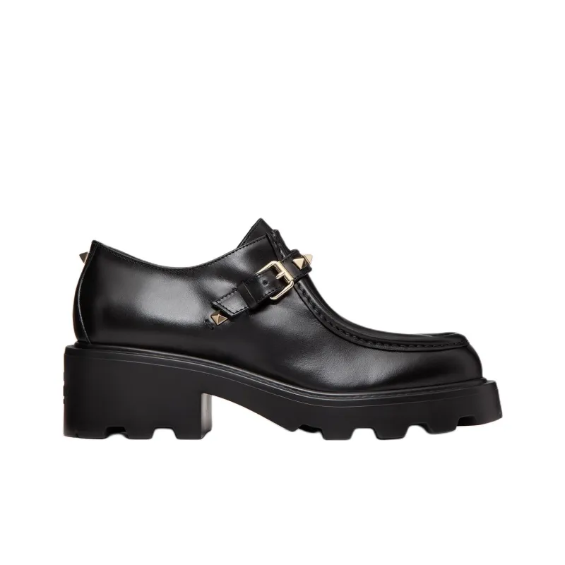 Valentino Garavani Rockstud Almond Toe Loafers Women's-1