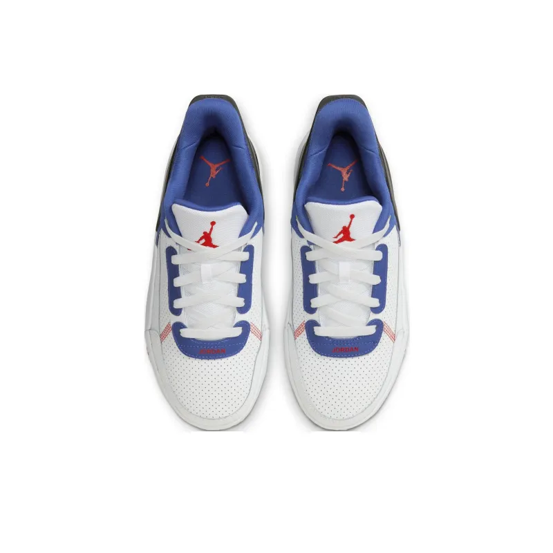 Jordan DAY1 Comfortable And Versatile Anti Slip Wear Resistant Low Top Kids' Running Shoes Blue White Unisex-2