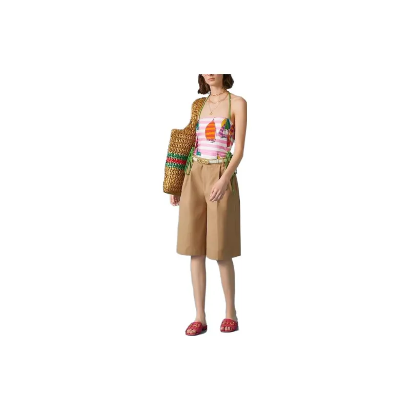 GUCCI One-piece Swimsuit Women's Pink-4