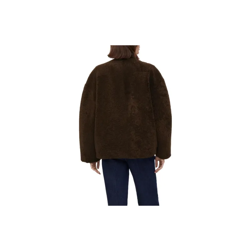 TOTEME Teddy Shearling Clasp Jacket-2