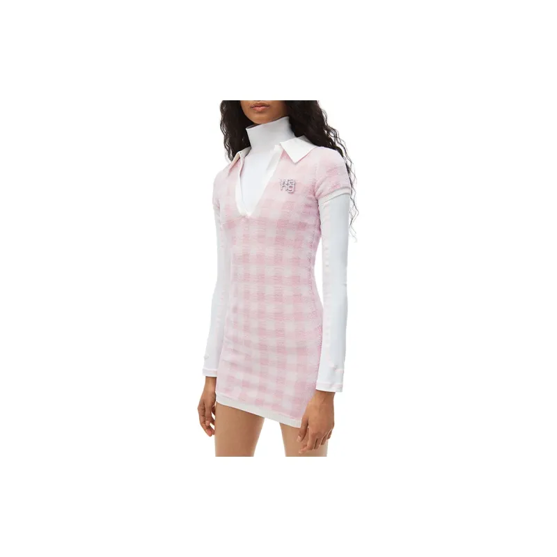 Alexander Wang Short Sleeved Dresses Women's Pink-3