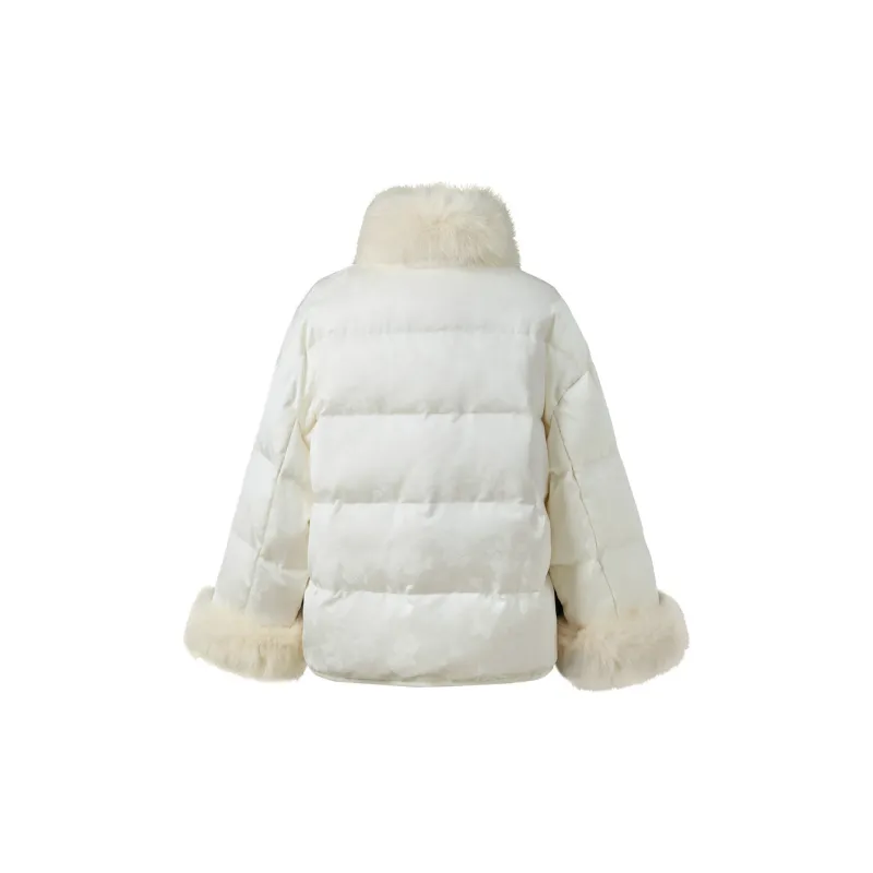 3COLOUR Down Jacket Women's Milk White-1