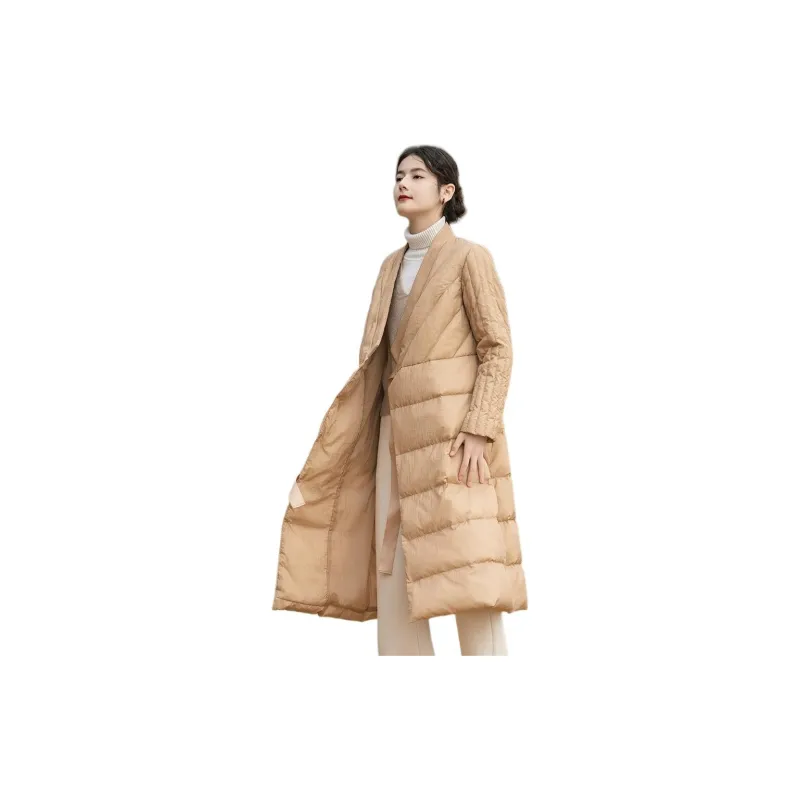 Feathered Object Down Jacket Women's Camel-1