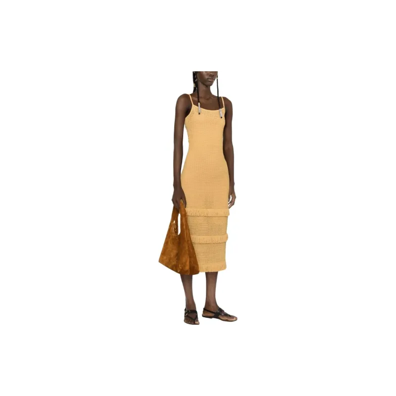 Sandro Slip Dresses Women's Orange-1