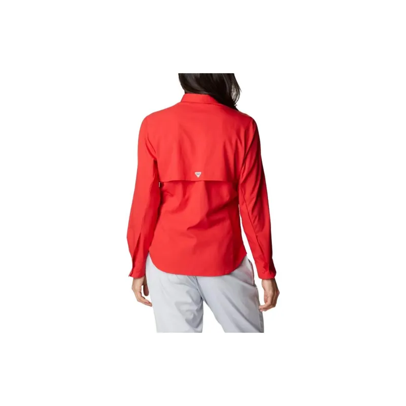 Columbia PFG Tamiami Shirts Women's Red-2