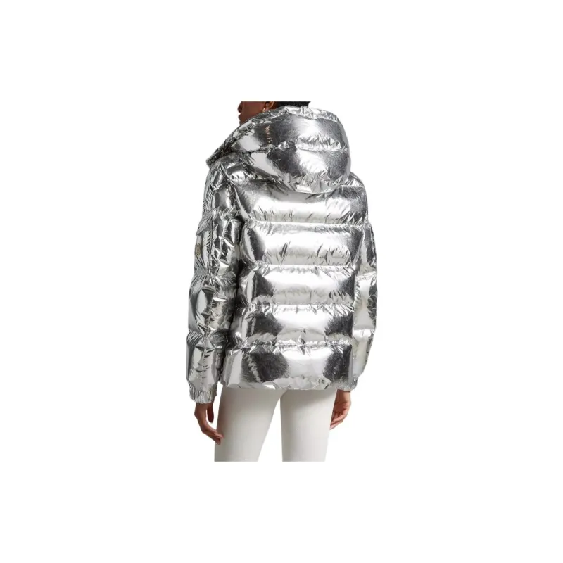 Moncler Women's Maya 70th Anniversary Special Edition Short Down Jacket Platinum-2