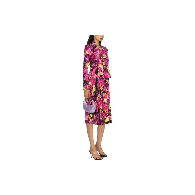 VERSACE Allover Floral Printed Midi Dress-3