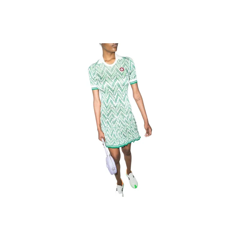 CASABLANCA Tennis Dress 'Green'-2