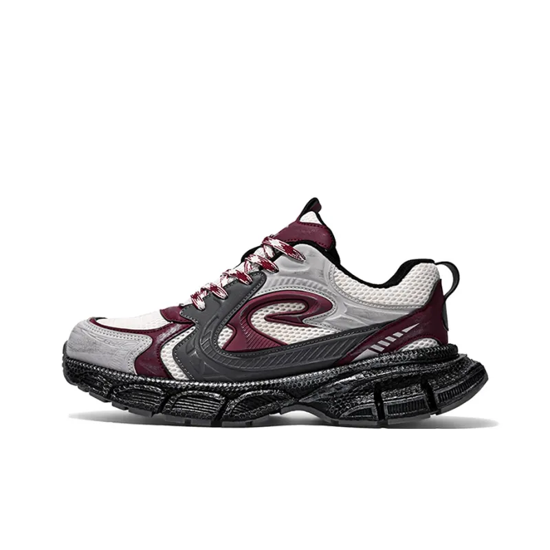 DEERWAY Cushioning Anti-Slip And Wear-Resistant Low-Top Chunky Sneakers Men's-5