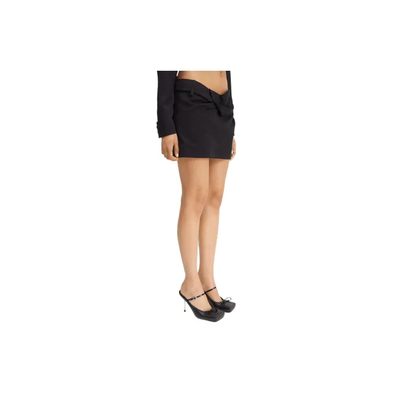 Jacquemus Twisted Mini Skirt-5