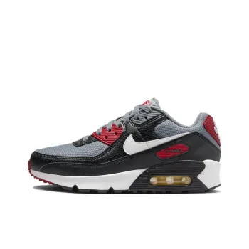 Nike Air Max 90 Anti Slip Wear Resistant Low Top Kids' Running Shoes Gray Black Teenagers