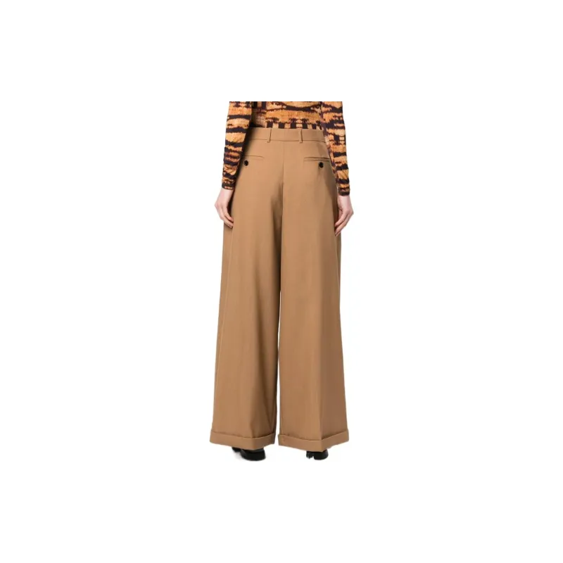 MARNI Knitted Sweatpants Women's Khaki-2