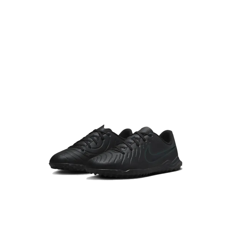 Nike Tiempo Legend 10 Slip Resistant Low Top Kids' Soccer Shoes Black Kids'-2