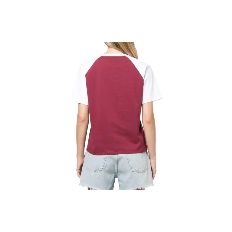 MIU MIU SS22 Raglan Sleeve T Shirt Women's Red-3