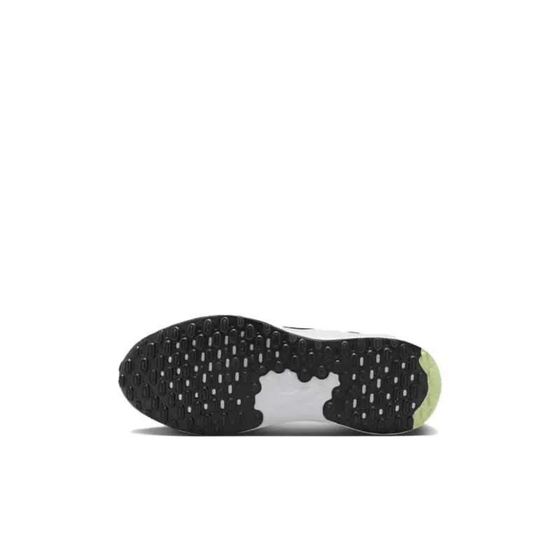 Nike REVOLUTION 7 Abrasion Resistant Low Top Kids' Running Shoes Black Green Kids'-5