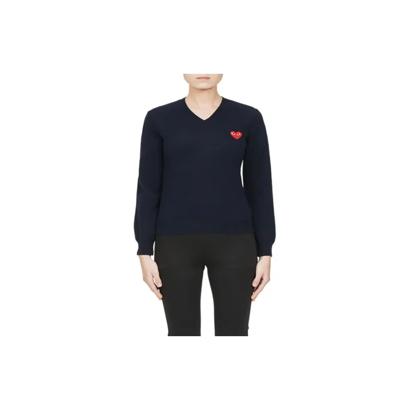 CDG Play Knitwear Women's Marine Blue-1