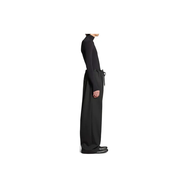 Balenciaga Drawstring Elastic Waist Tailored Pants-4