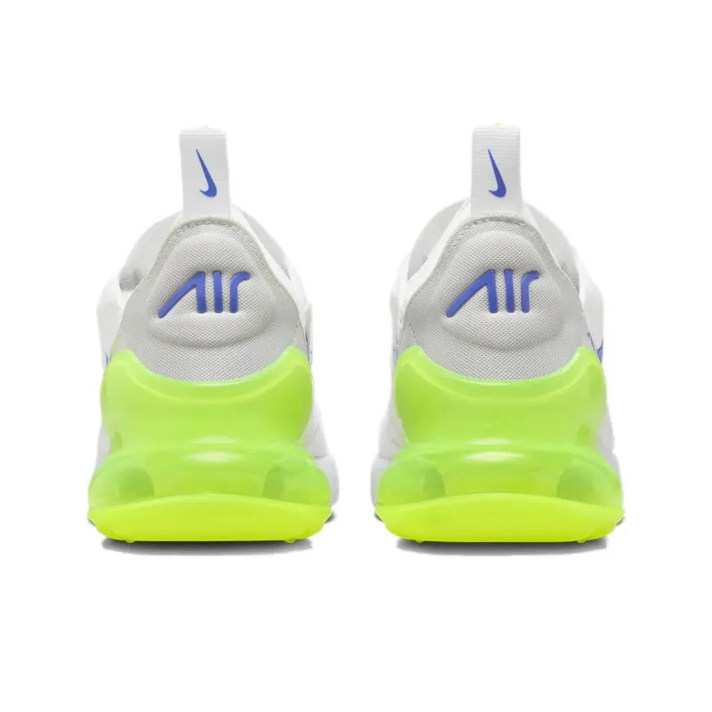 Nike Air Max 270 Anti Slip Wear Resistant Kids Lifestyle Shoes White Green Teenagers-3
