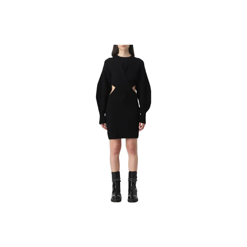 Alexander McQueen Crewneck Long Sleeved Dress-5