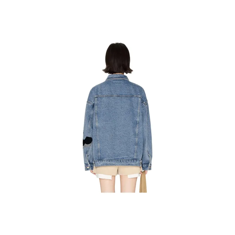ITIB X MAMOUR Co brand Denim Jackets Women's Blue-2