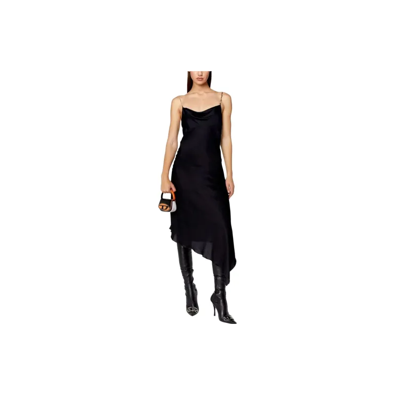 DIESEL D-Mint Satin Slip Dress-1
