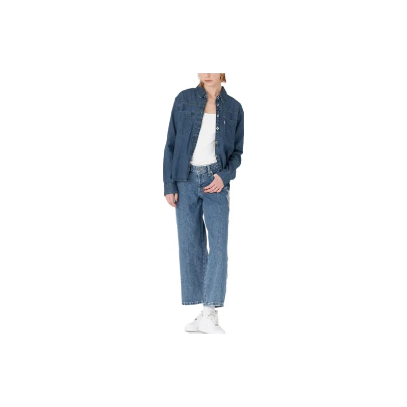 Levis SilverTab Series Shirts Women's Blue-3