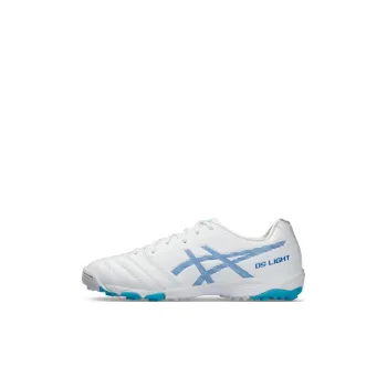 Asics Ds Light JR Artificial Lawn Slip Resistant Cushioning Low Top Kids' Soccer Shoes White Blue Kids'