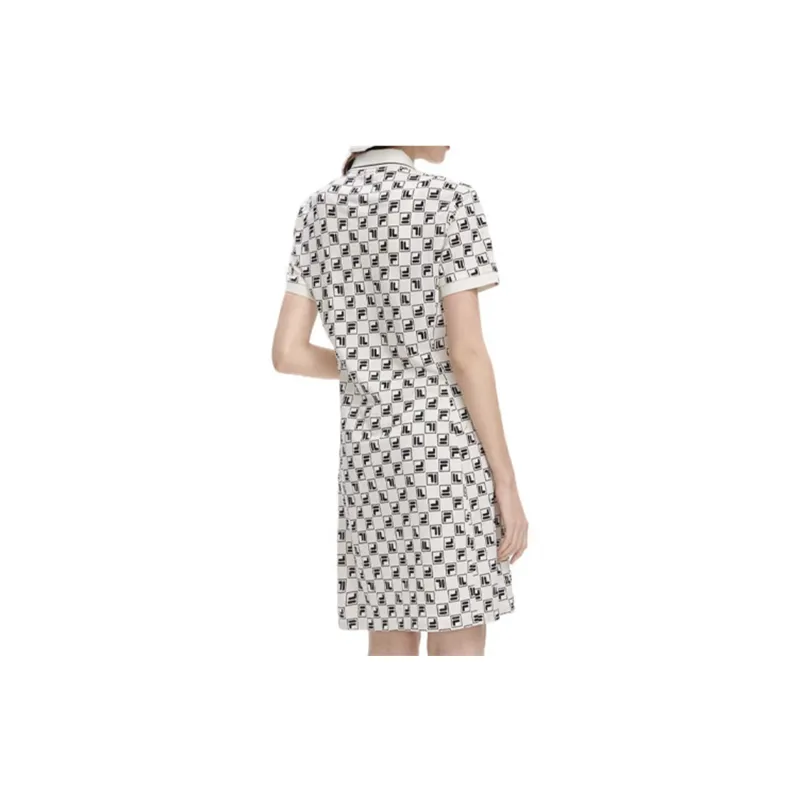 FILA Valentine's Day Collection Short Sleeved Dress Women's All Over Print-4