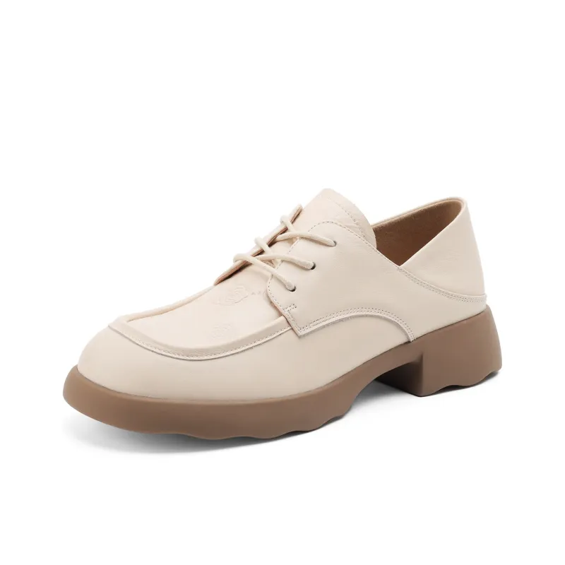 D:FUSE SCANDINAVIA JK Uniform Women's Small Leather Shoes Loafers Women's Casual Shoes Women's-6