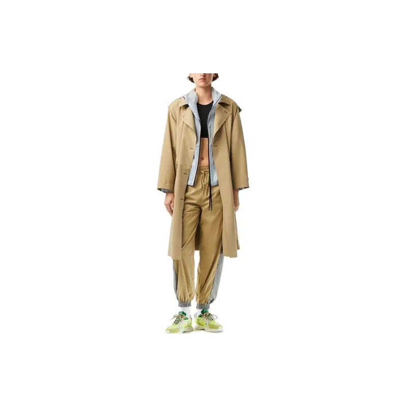 LACOSTE Trench Coats Women's Coffee-1