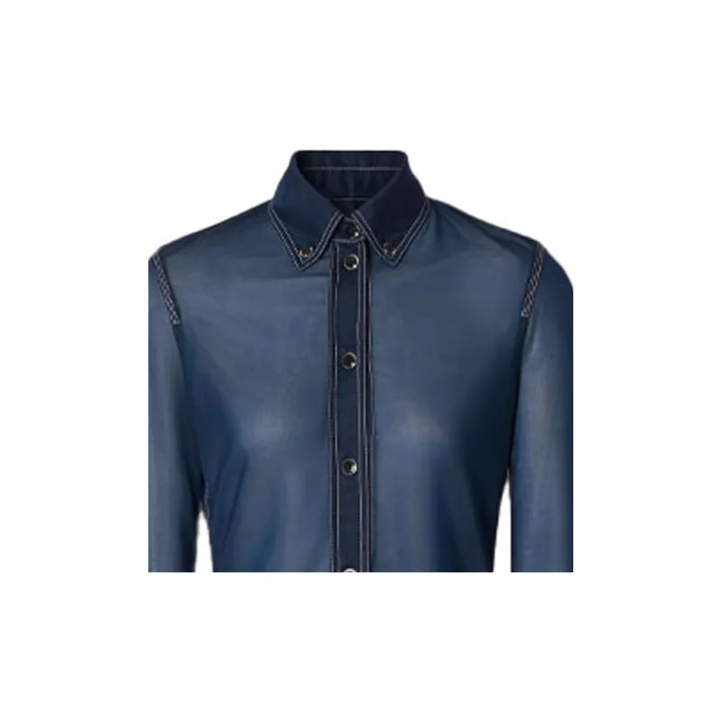 Burberry Shirts Women's Blue-4