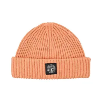 STONE ISLAND Compass Patch Knitted Beanie