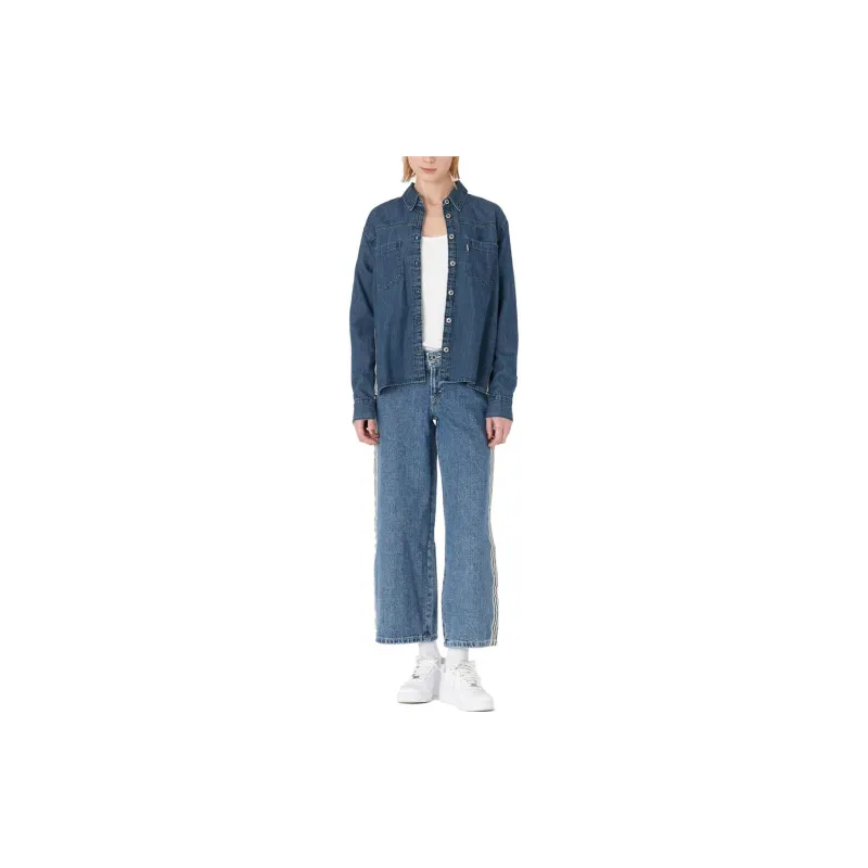 Levis SilverTab Series Shirts Women's Blue-2